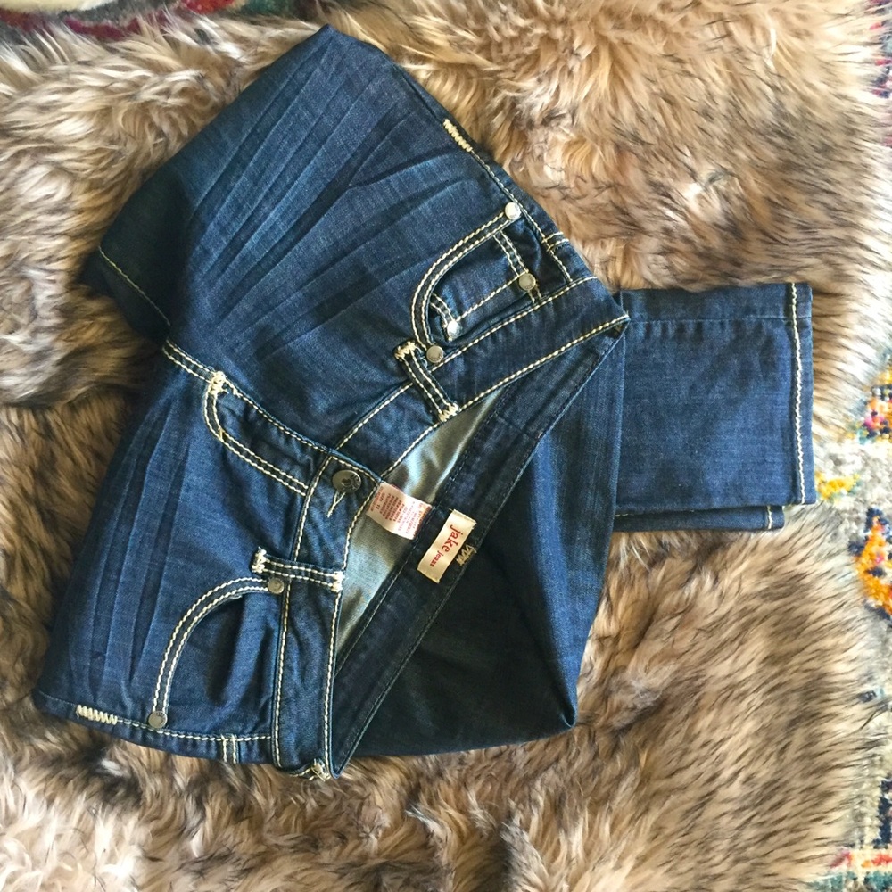 🧶 EUC *Jake Heavy Stitched Baked Jeans